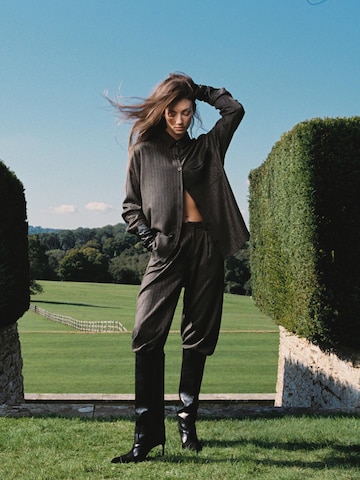 Matching Brown Pleated Look