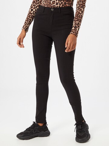 Coupe slim Pantalon 'Elva Dixi' b.young en noir : devant