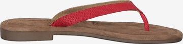 Tongs TAMARIS en rouge