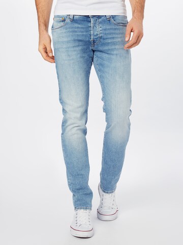 JACK & JONES Slimfit Kavbojke 'Glenn' | modra barva: sprednja stran