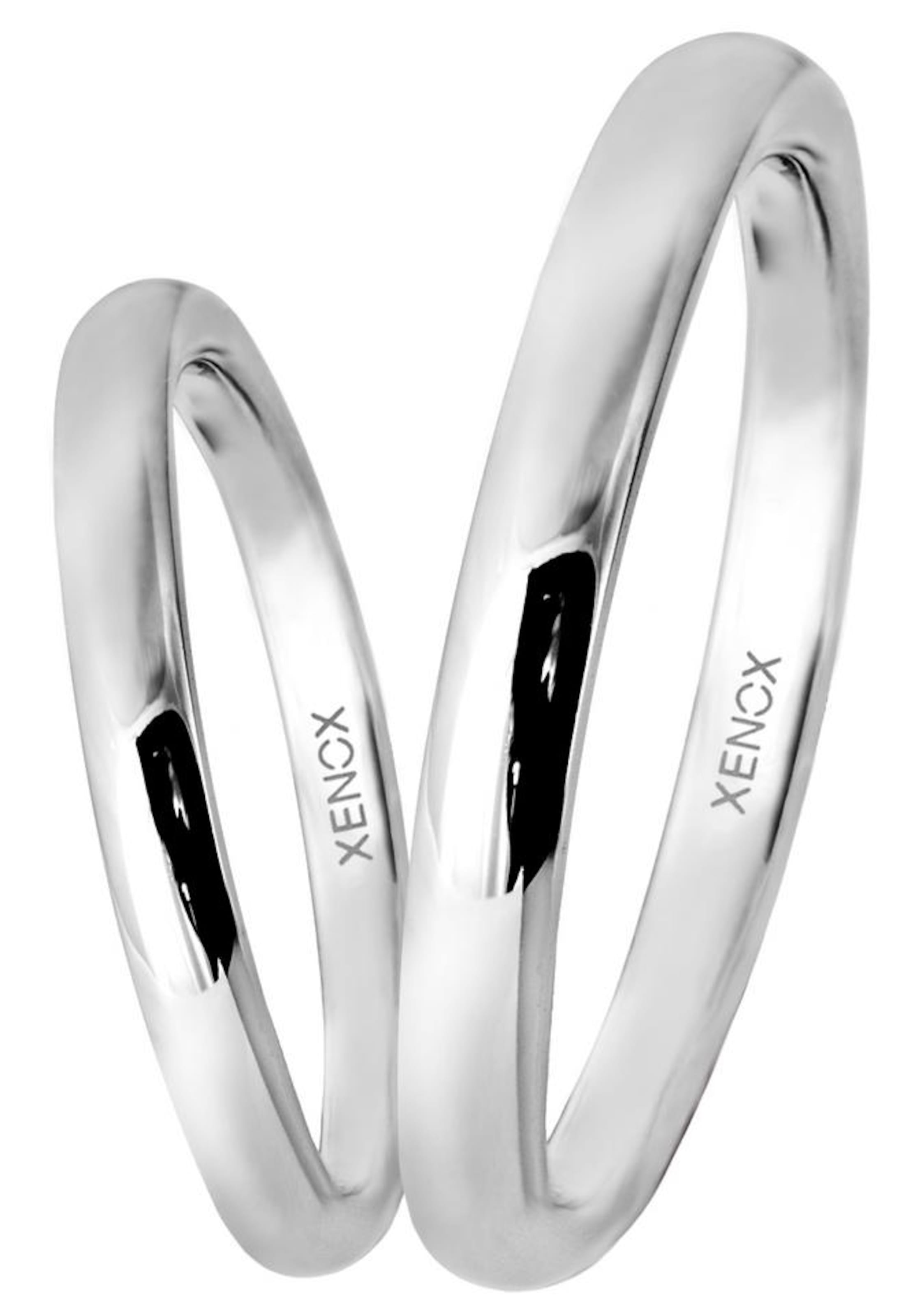 XENOX Partnerring '& Friends, XS9101' in Silber: Vorderseite