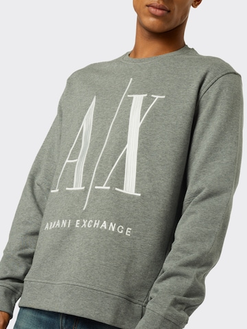 ARMANI EXCHANGE Regular Fit Sweatshirt i grå
