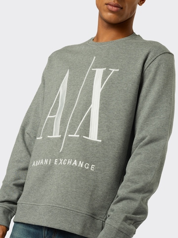 ARMANI EXCHANGE Klasický střih Mikina – šedá