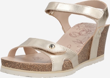 PANAMA JACK Sandal 'Julia' i guld: framsida