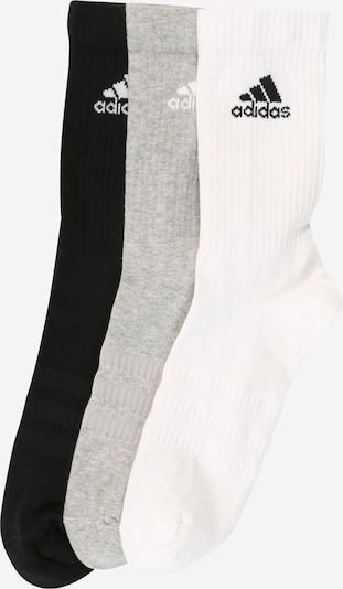 ADIDAS PERFORMANCE Chaussettes de sport en gris clair / noir / blanc, Vue avec produit