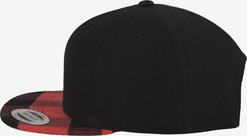 Cappello da baseball 'Checked Flanell Peak' di Flexfit in nero