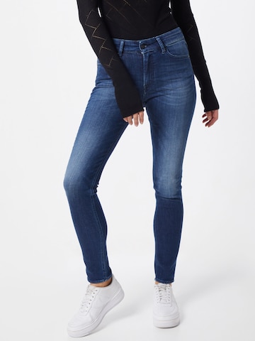 Kings Of Indigo Skinny Jeans 'JUNO HIGH' in Blauw: voorkant