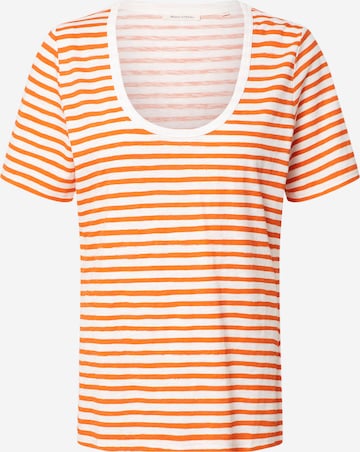 T-shirt Marc O'Polo en orange : devant