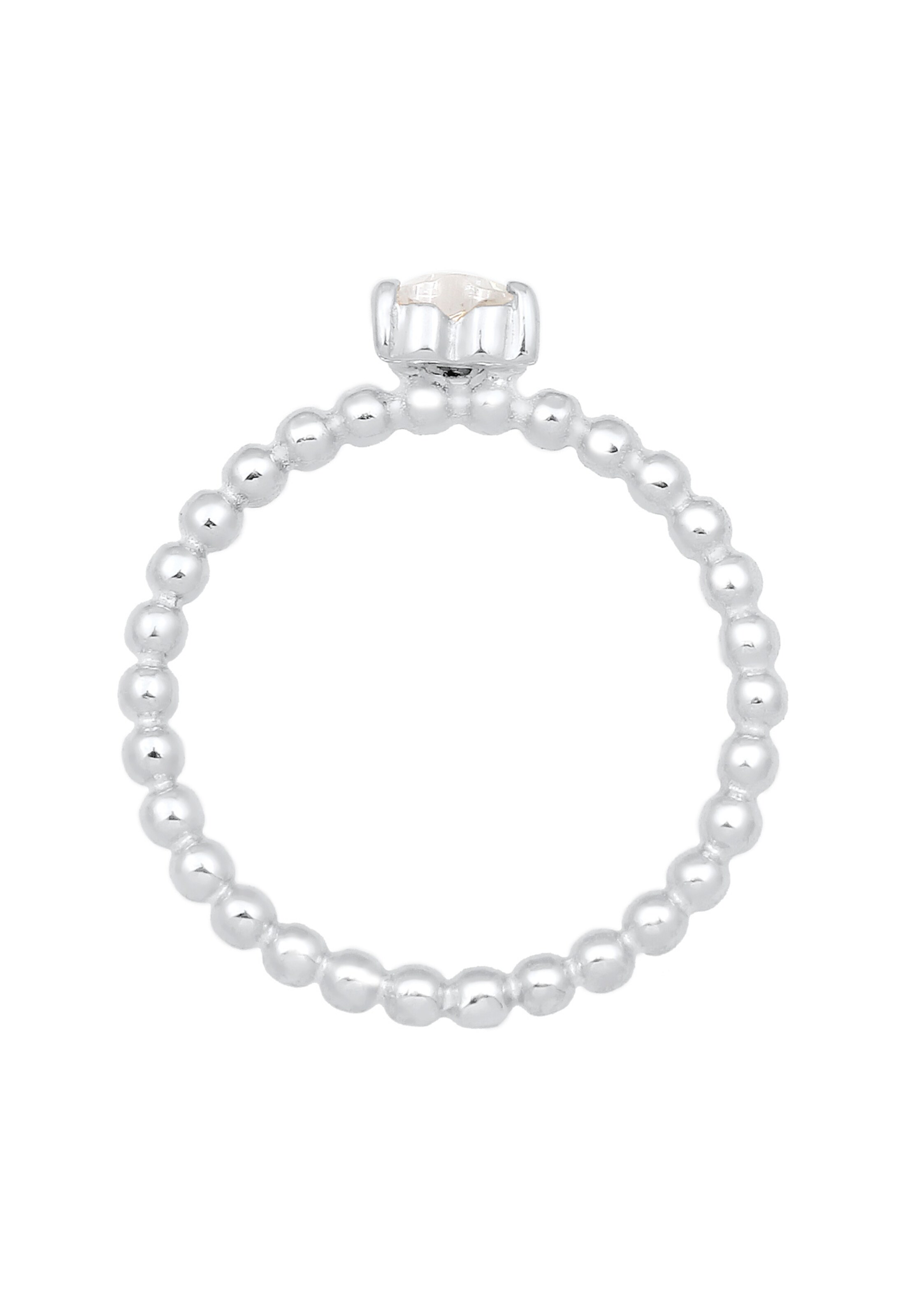 ELLI Ring 'Herz' in Zilver