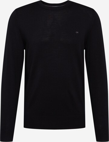 Pull-over Calvin Klein en noir : devant