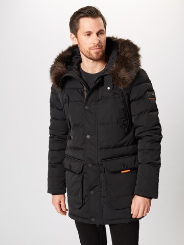 Superdry Parka 'Chinook' in Schwarz