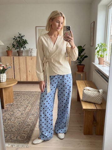 Trendy Tailored Polka Dots Look