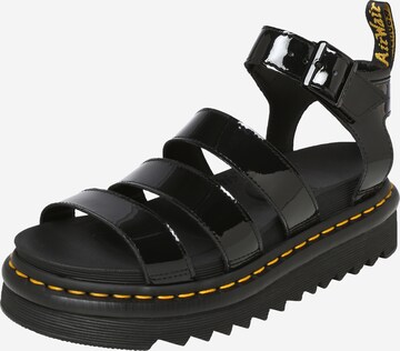 Dr. Martens Remsandal 'Chunky Blaire' i svart: framsida