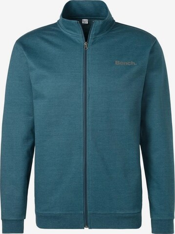 BENCH Zip-Up Hoodie in Green: front