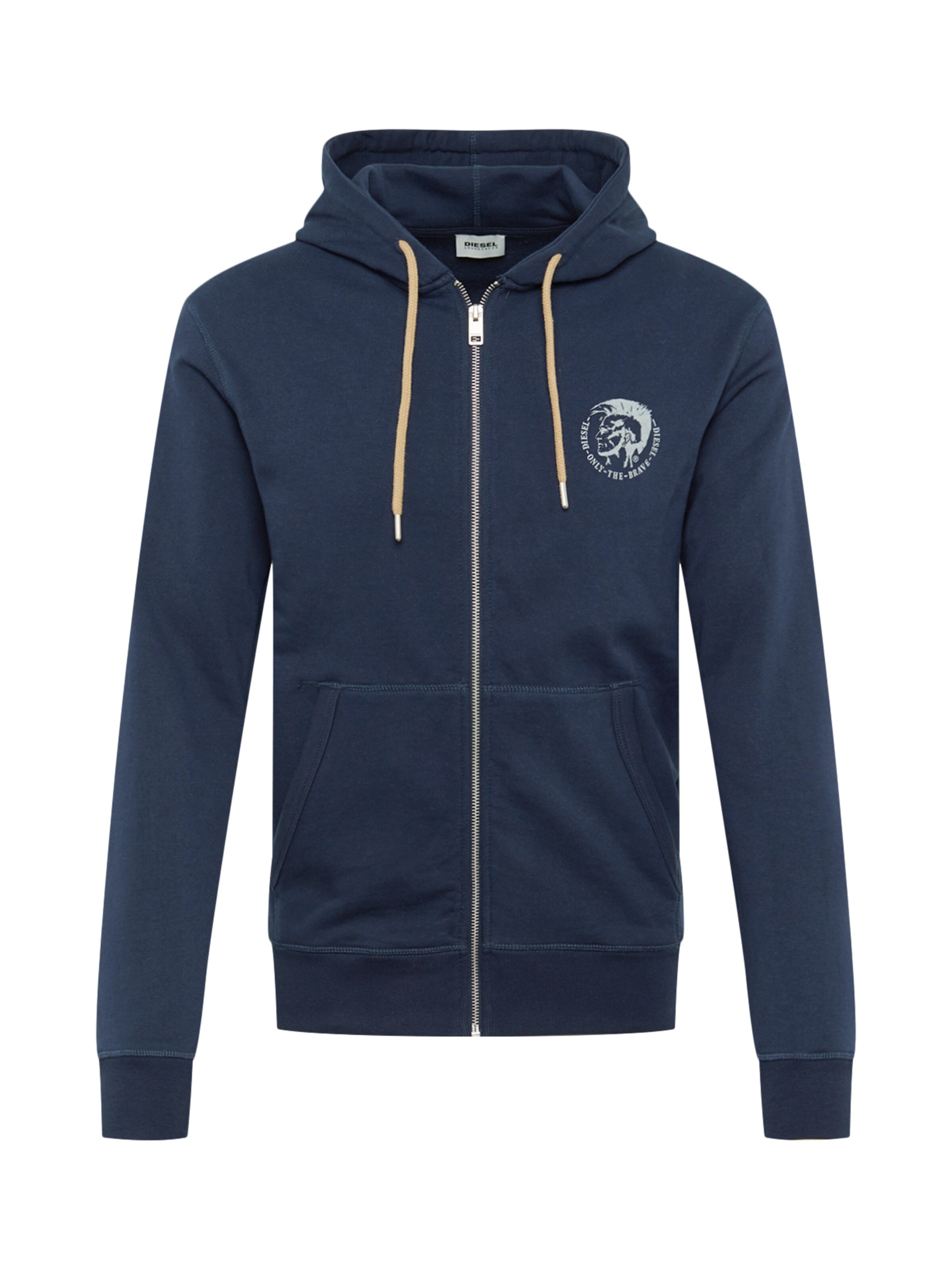 DIESEL - Sweatvest 'UMLT-BRANDON-Z' in de kleur Navy