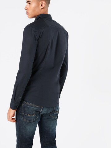 Coupe slim Chemise 'Alfredo' Only & Sons en bleu