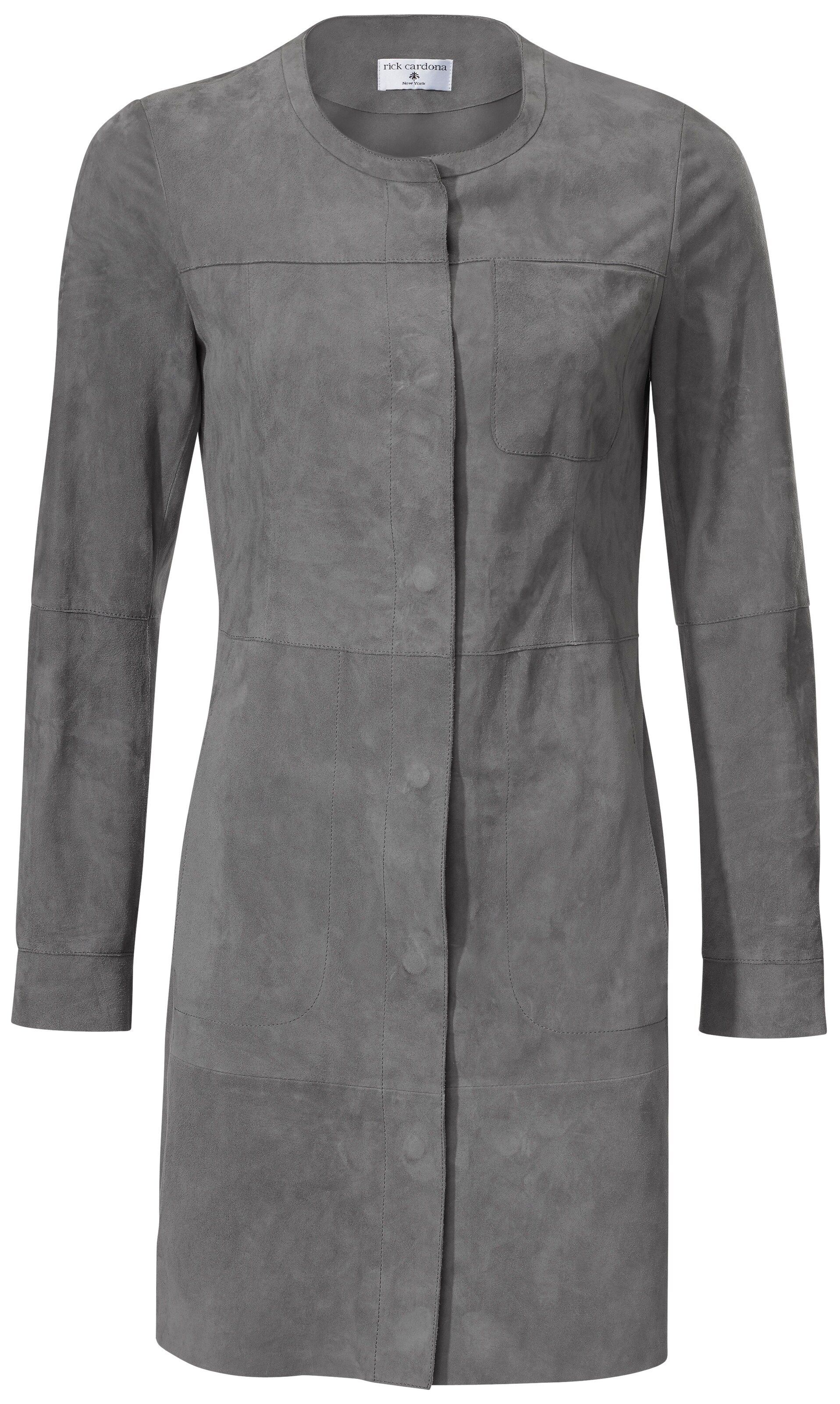 heine - Ledermantel in grau