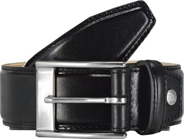 The Bridge Belt in Black: front