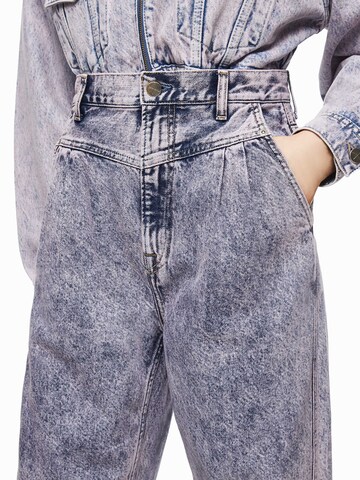 Pepe Jeans Tapered Jeans med lægfolder 'Dua Lipa SUMMER' i blå