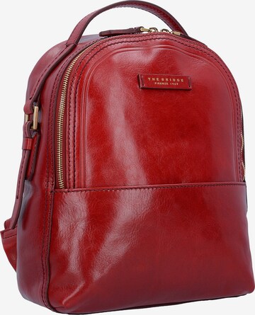 The Bridge Pearldistrict Rucksack Leder 32 cm in Rot