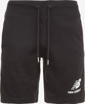 Pantalon de sport 'Essentials' new balance en noir : devant