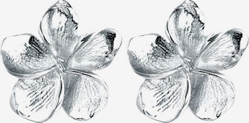 Cercei 'Frangipani Blüte' de la ELLI pe argintiu: față