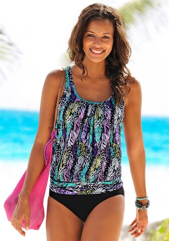 Bustier Tankini LASCANA en violet : devant