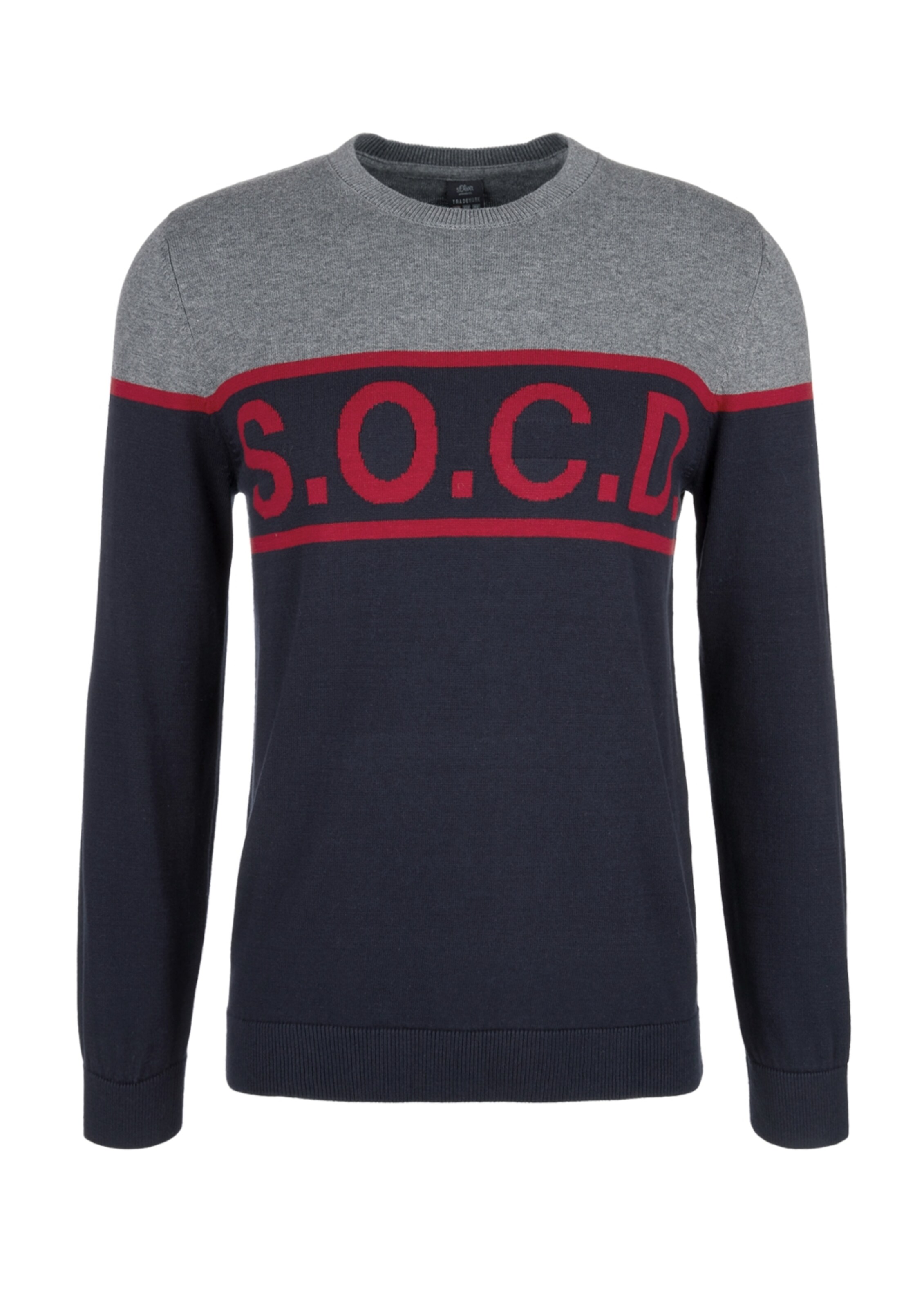 s.Oliver - Trui in de kleur Donkerblauw