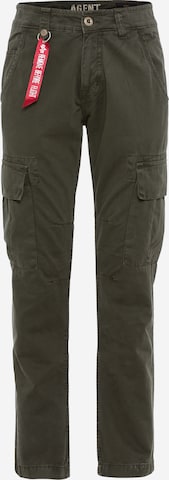 Pantaloni cargo 'Agent' di ALPHA INDUSTRIES in verde: frontale