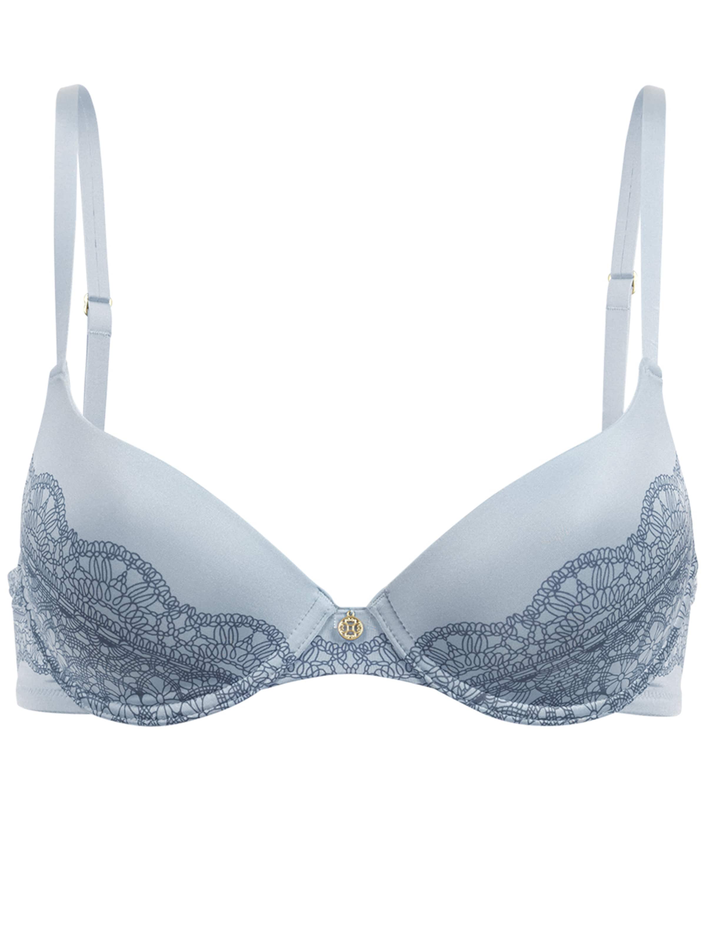 PALMERS - BH 'Crochet Print' in hellblau