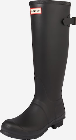 Bottes en caoutchouc 'ORIGINAL BACK ADJUSTABLE' HUNTER en noir