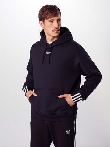 ADIDAS ORIGINALS Sweatshirt in Zwart: voorkant