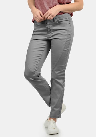 DESIRES Slimfit Jeans 'Elbja' in Grijs: voorkant