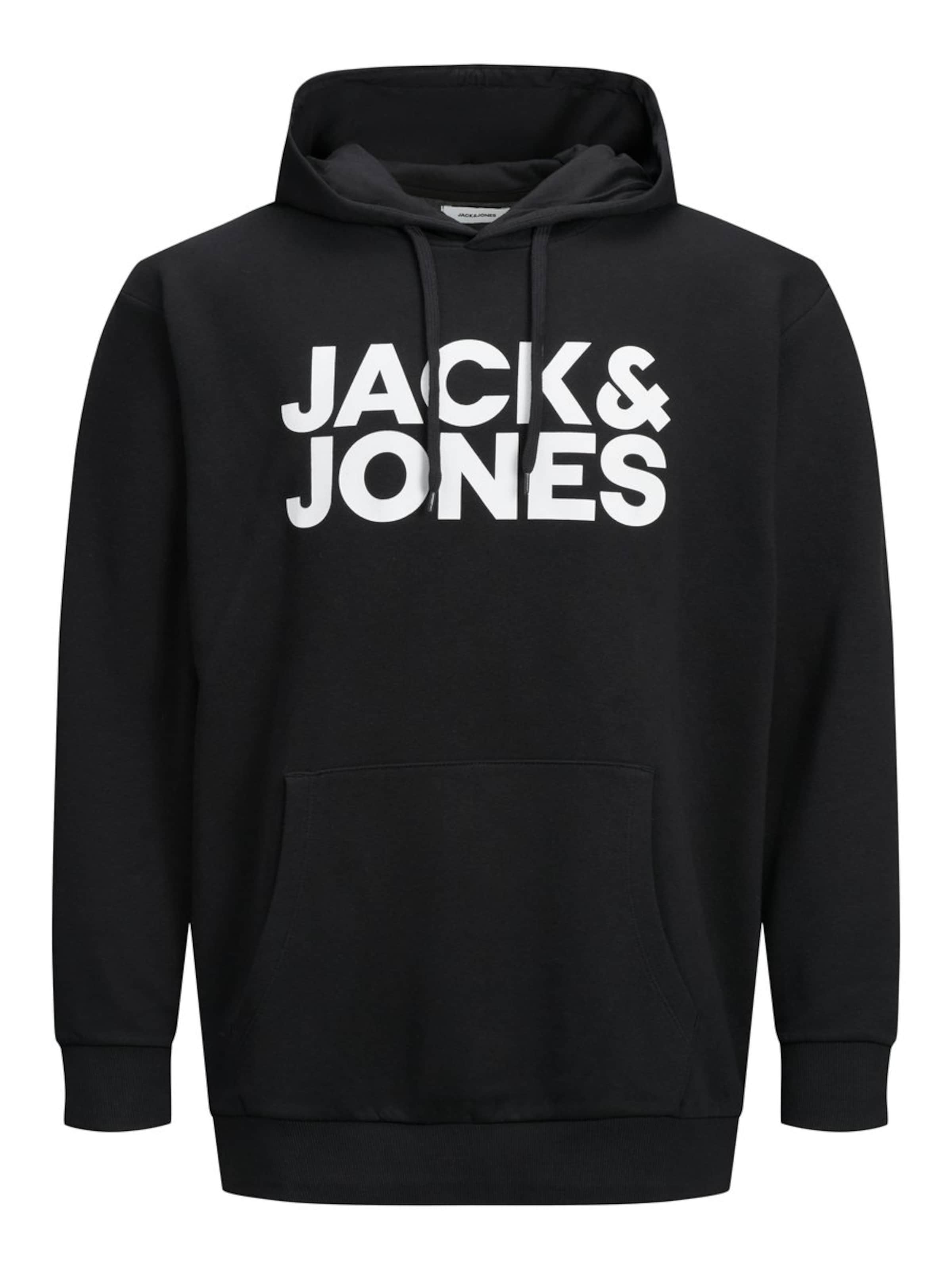Pull-over 'JJECORP' Jack & Jones Plus en noir : devant