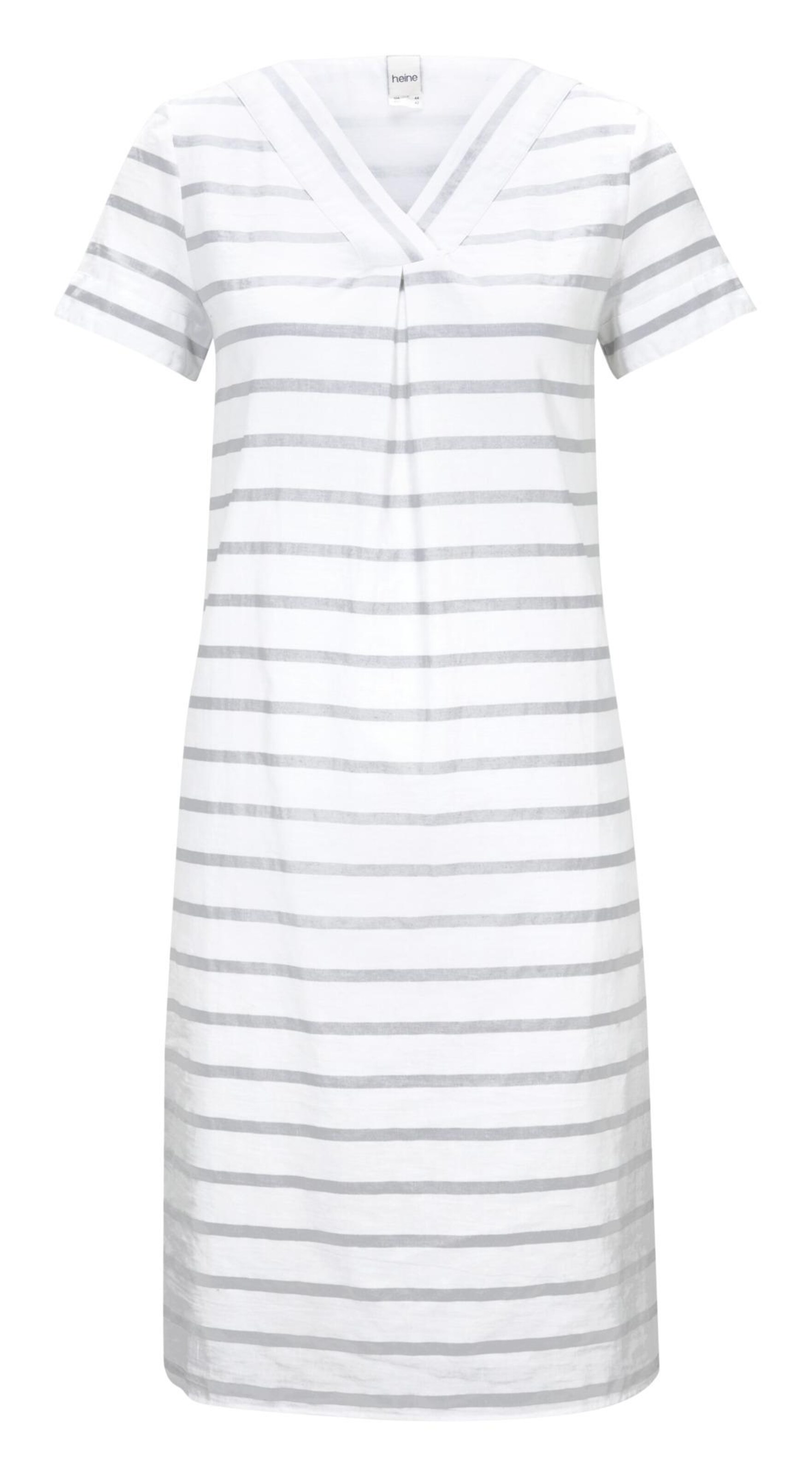 Heine Leinenkleid Mit Baumwolle In Weiss About You