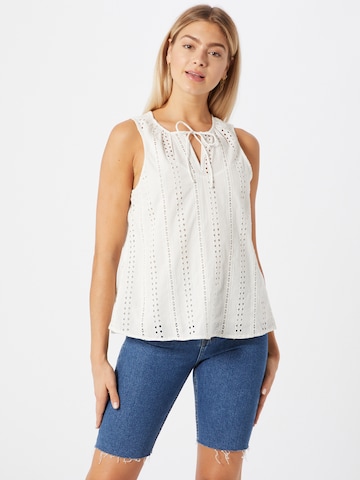 OBJECT - Blusa 'Erin' em branco: frente