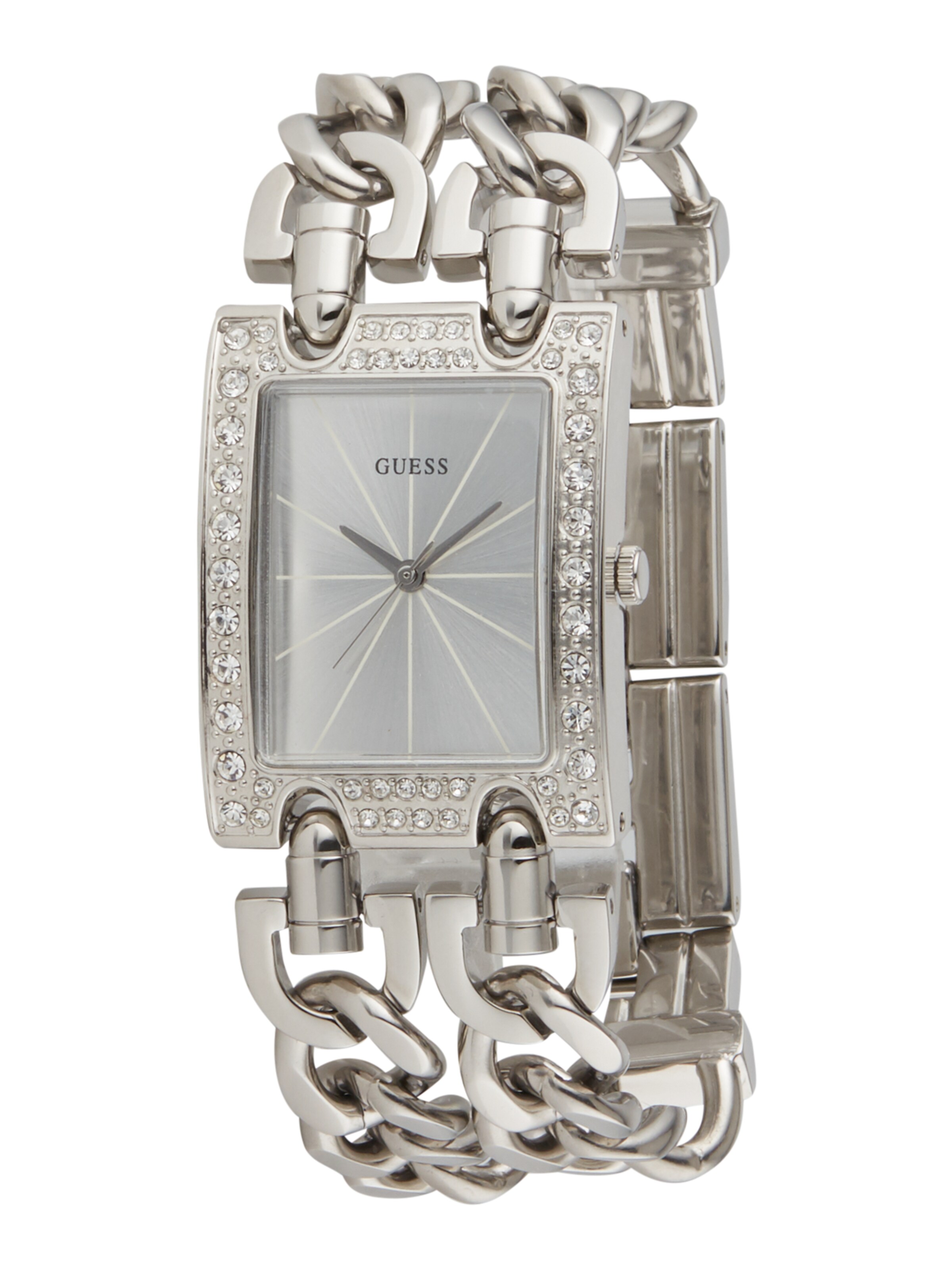 GUESS Analoog horloge in Zilver: voorkant