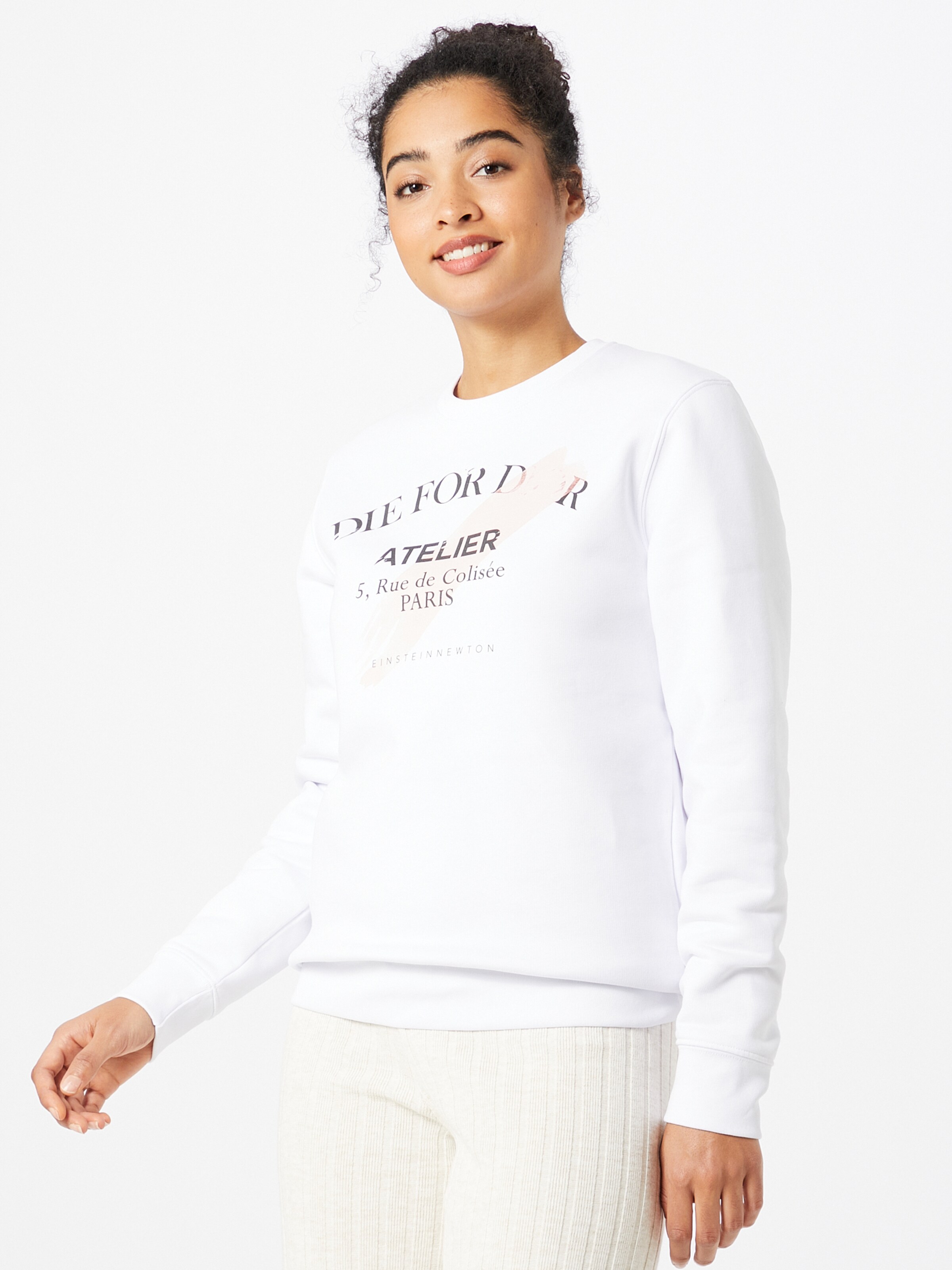 Vêtements Sweat-shirt 'Rose Atelier' EINSTEIN & NEWTON en Blanc 