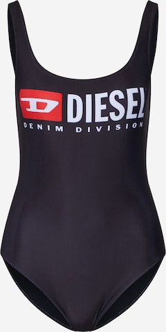 DIESEL Bralette Swimsuit 'BFSW-FLAMNEW' in Black: front