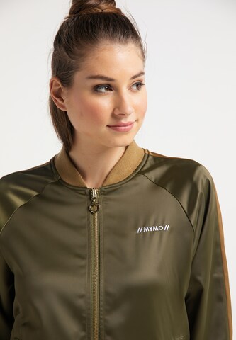 MYMO Between-Season Jacket in Green: front