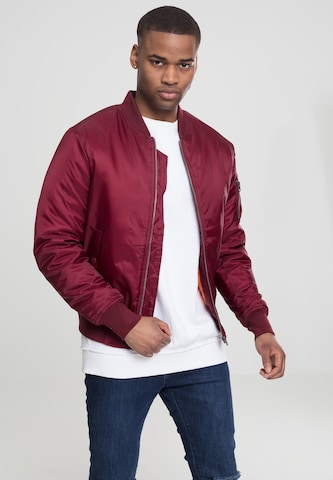 Urban Classics Between-season jacket in Red: front