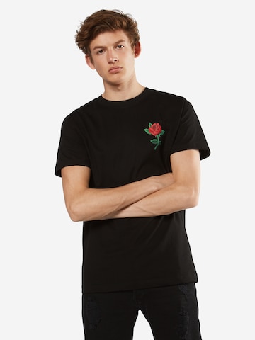Mister Tee Shirt 'Rose' in Zwart: voorkant