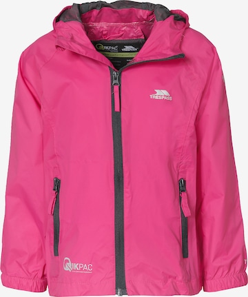 TRESPASS Performance Jacket 'QIKPAC' in Pink: front