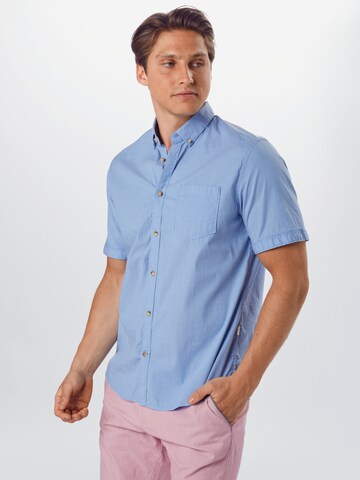 TOM TAILOR Regular fit Button Up Shirt 'Ray' in Blue: front