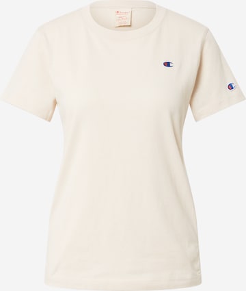 Champion Reverse Weave T-Shirt in Beige: predná strana