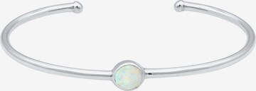ELLI Armband 'Opal' in Zilver: voorkant