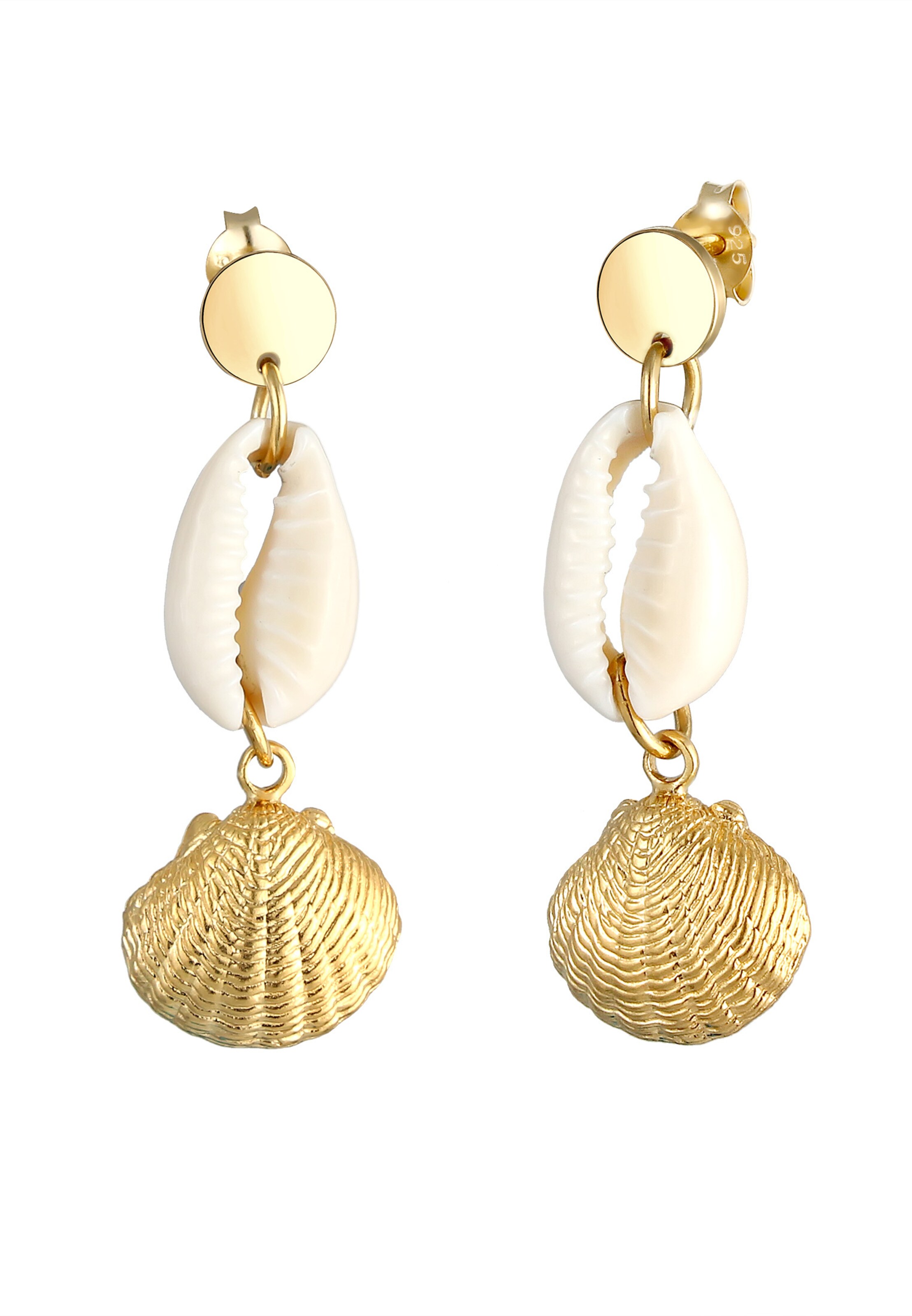 ELLI Earrings in Gold: front