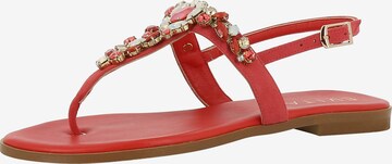 EVITA T-Bar Sandals 'OLIMPIA' in Red: front