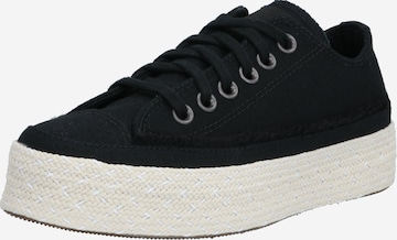 Baskets basses CONVERSE en noir : devant