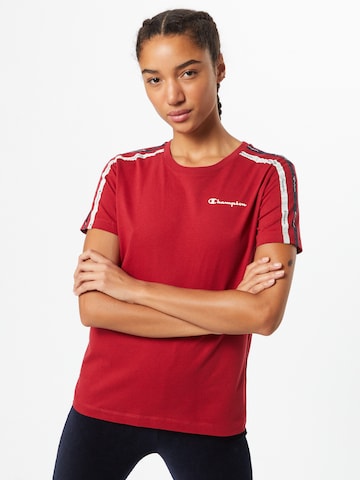 Champion Authentic Athletic Apparel Koszulka w kolorze czerwony: przód